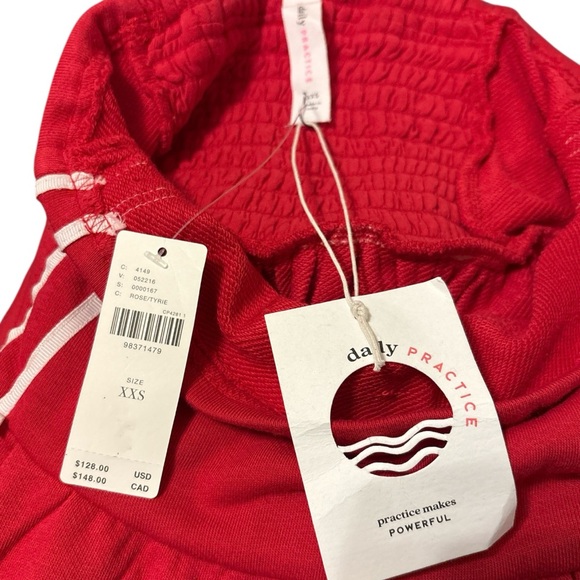 Anthropologie Daily Practice Strapless Side Bow Midi Dress - Picture 4 of 6